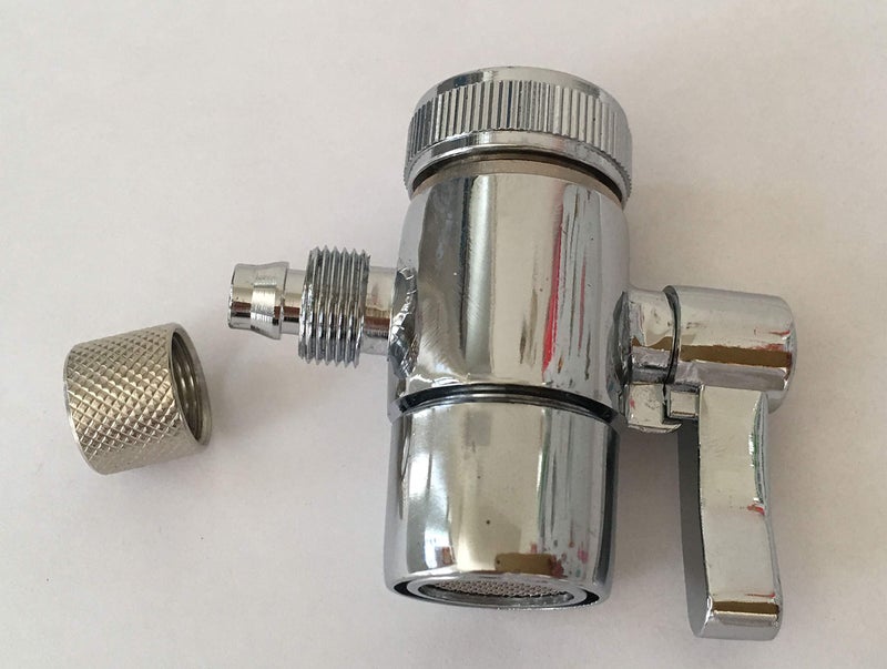 Malida Countertop filter to 3/8 inch O.D. Tubing Faucet Adapter,Kitchen Bathroom Sink Faucet Diverter Valve for Above Counter Water Filter Faucet Sprayer attachment - Image 2